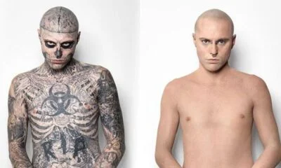 Zombie Boy antes e depois em campanha para a Dermablend "Go Beyond The Cover"