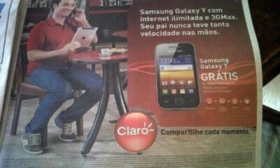 celular, samsung, claro, homem, sentado, ipad, apple