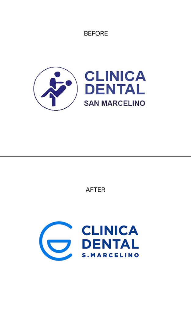 Redesign da logo Clinica Dental San Marcelino