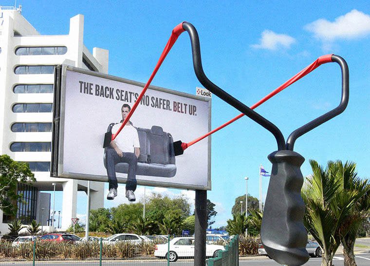 creative billboards outdoor ads belt up