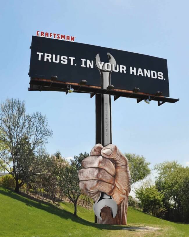 creative billboards outdoor ads craftsman