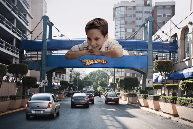 creative billboards outdoor ads hot wheels