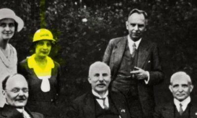 Anúncio Stalibo com destaque em Lise Meitner