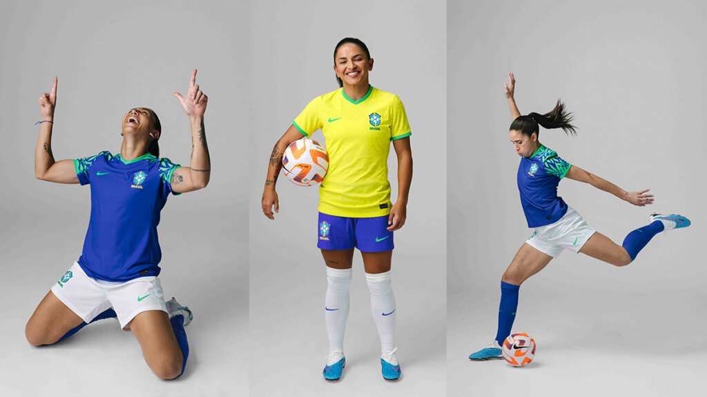 novos uniformes da seleção brasileiras feminina