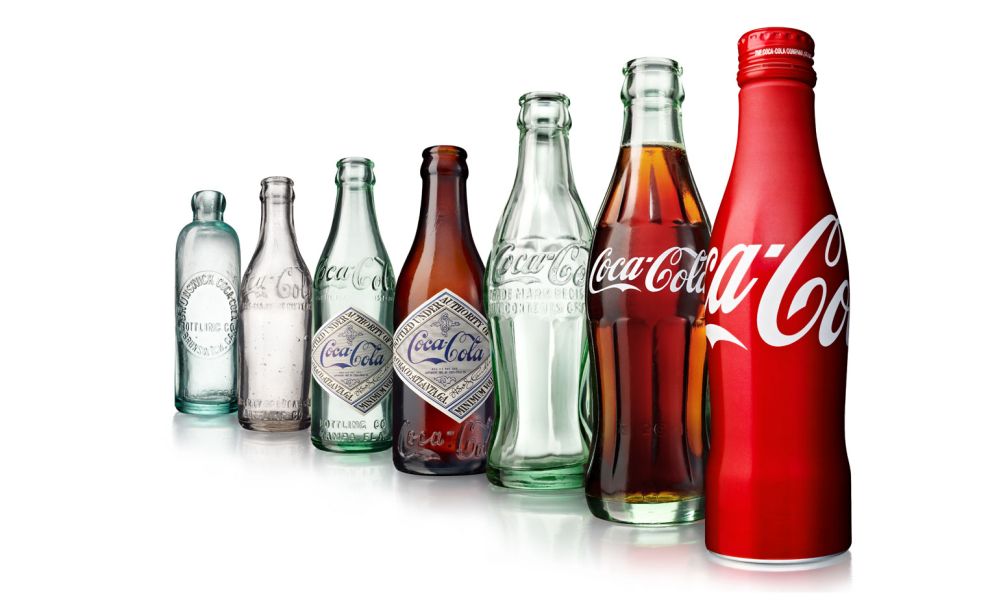 Evolução de Garrafas de Coca-Cola