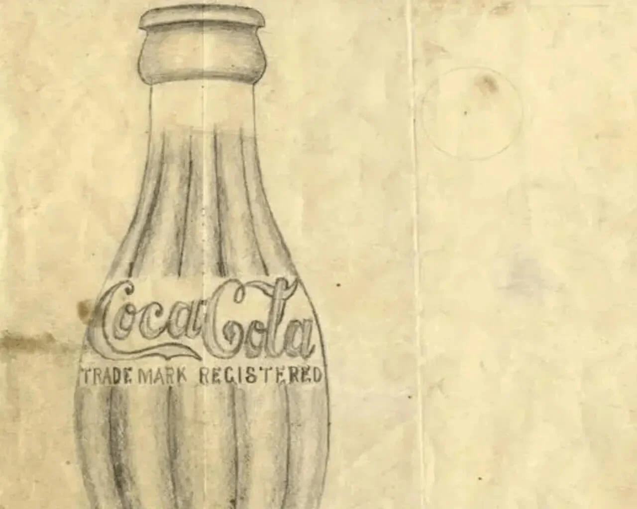 desenho da Garrafa da Coca-Cola