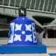 Imagem das caixas gigantes da Nespresso espalhadas por Lisboa, revelando a novidade das cápsulas Lisbon Bica.