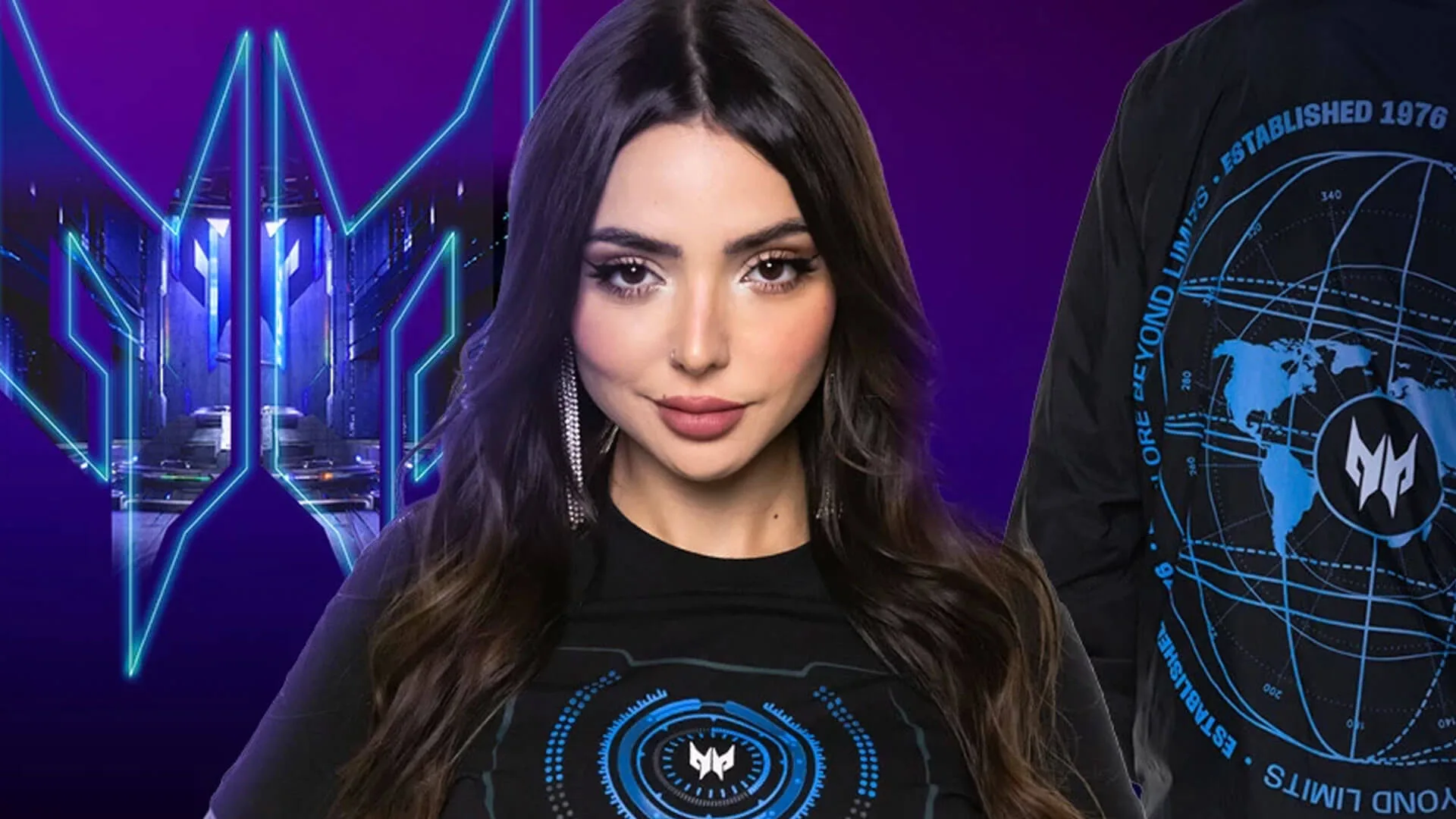 Nyvi em Campanha de marketing da Acer do Brasil para coleção de roupas.