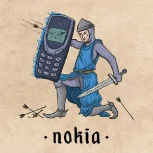 Logos de marcas famosas redesenhadas em estilo medieval por @ilya_stallone_artist