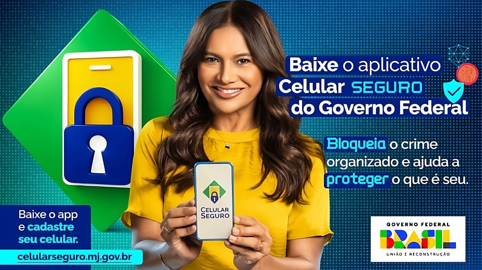 Governo do Brasil lança campanha do aplicativo Celular Seguro com Dira Paes