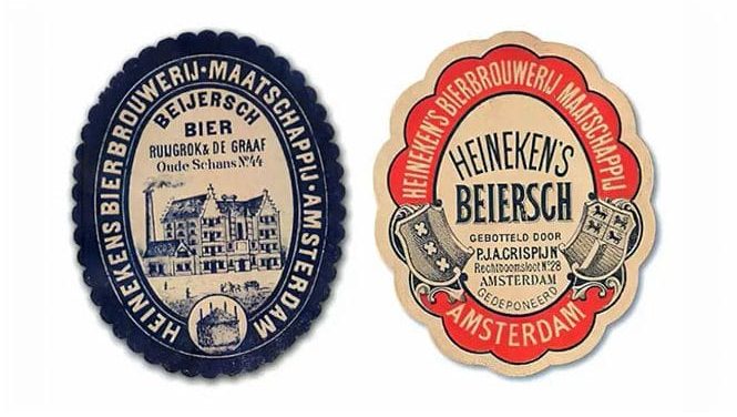 as primeiras logos da cerveja heineken