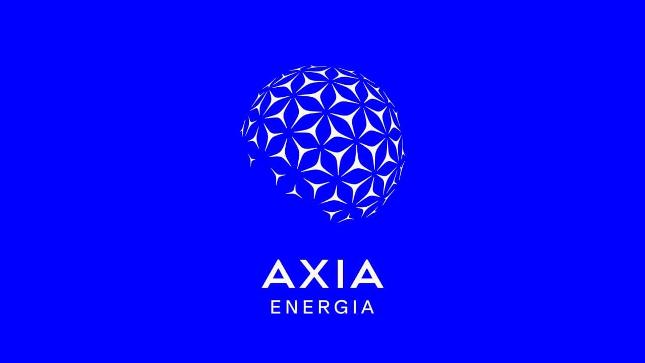 Nova logo da Axia Energia, antiga Eletrobras