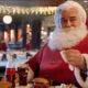 Papai Noel em cenas de campanhas de Natal da Coca-Cola
