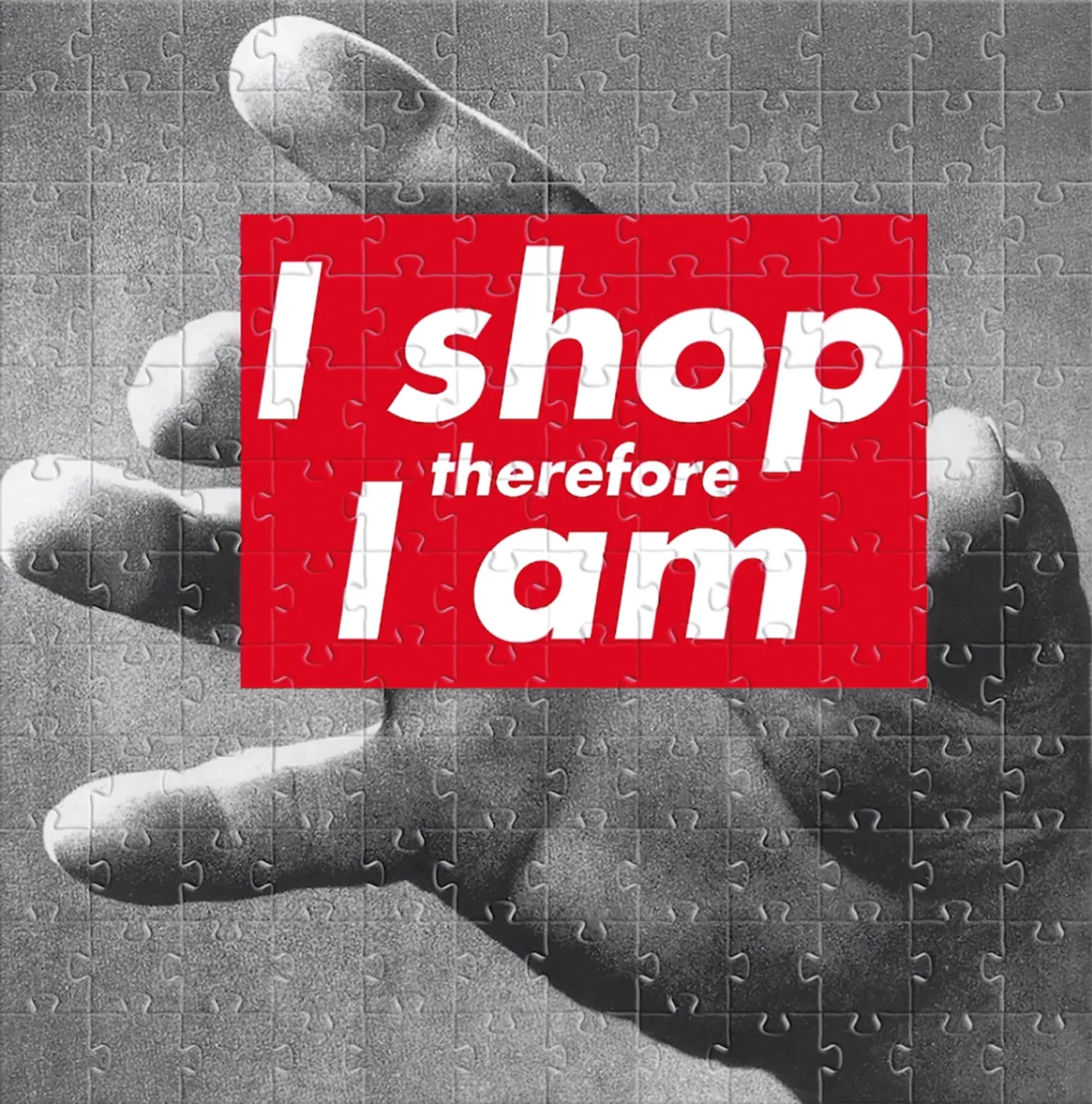 Barbara Kruger referência em arte gráfica com tipografia forte e mensagens provocativas