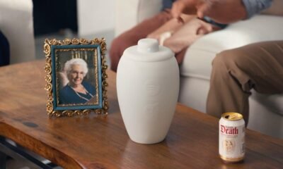 Eternal Playlist Urn da Spotify e Liquid Death com alto-falante Bluetooth integrado