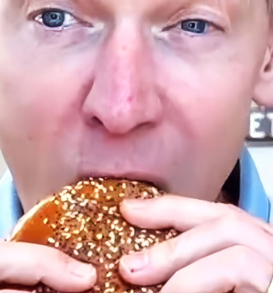 marketing viral do video do ceo do mcdonalds experimentando o big arch burger