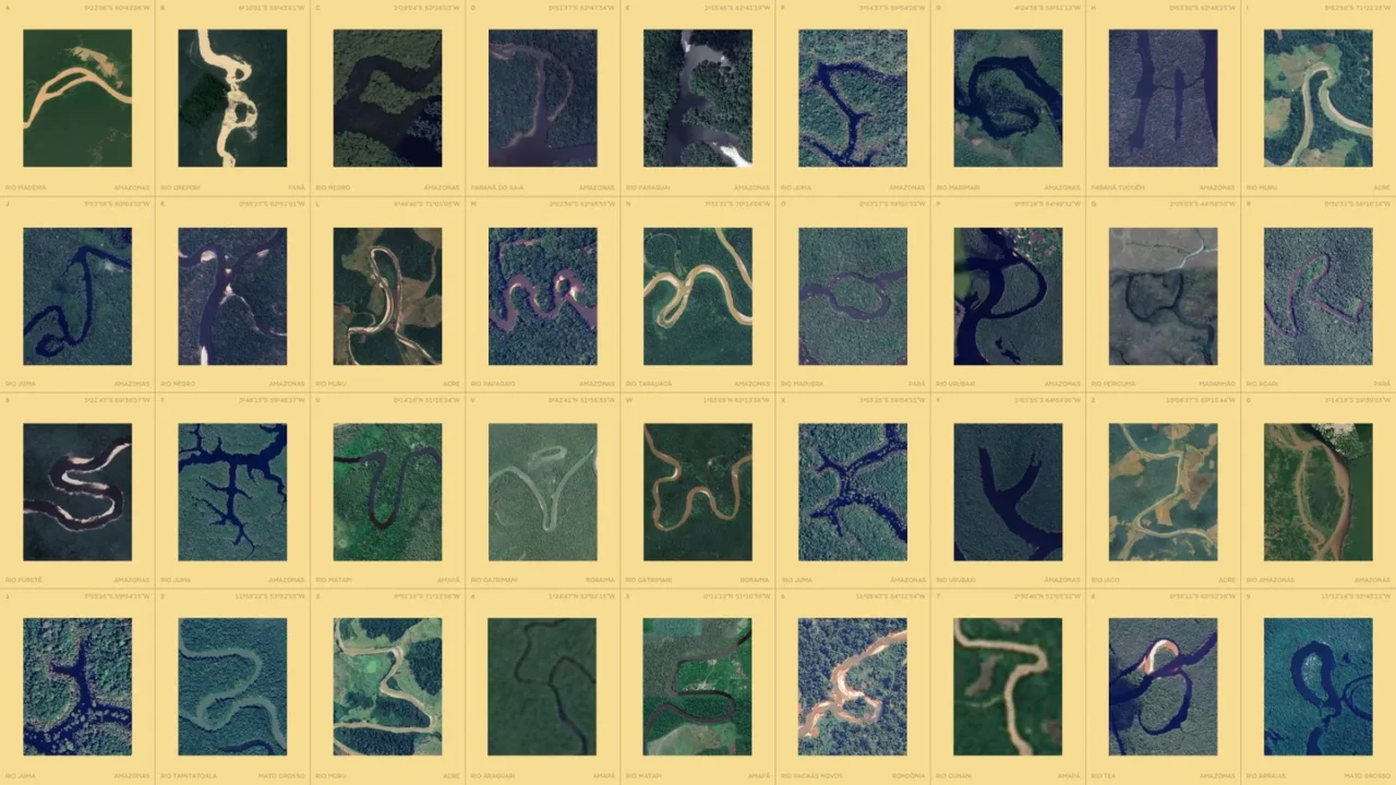 marca da Amazônia com identidade visual inspirada nos rios