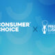 Logo da ConsumerChoice e dos Prémios Lusófonos da Criatividade lado a lado