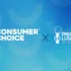 Logo da ConsumerChoice e dos Prémios Lusófonos da Criatividade lado a lado