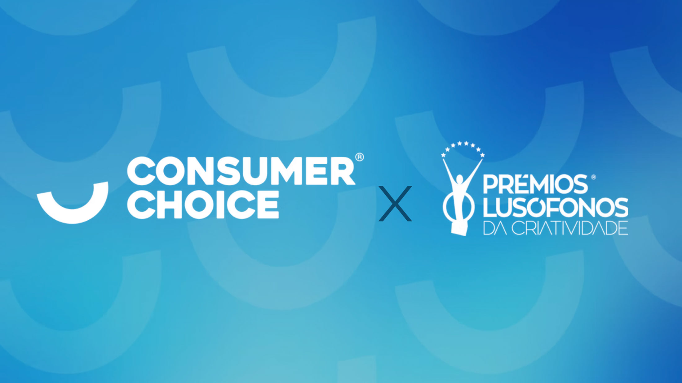Logo da ConsumerChoice e dos Prémios Lusófonos da Criatividade lado a lado