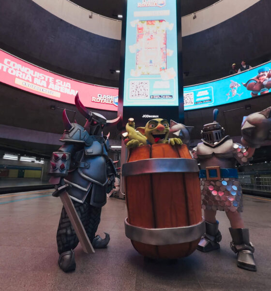 Sé Royale: Clash Royale ocupa a Estação Sé do Metrô